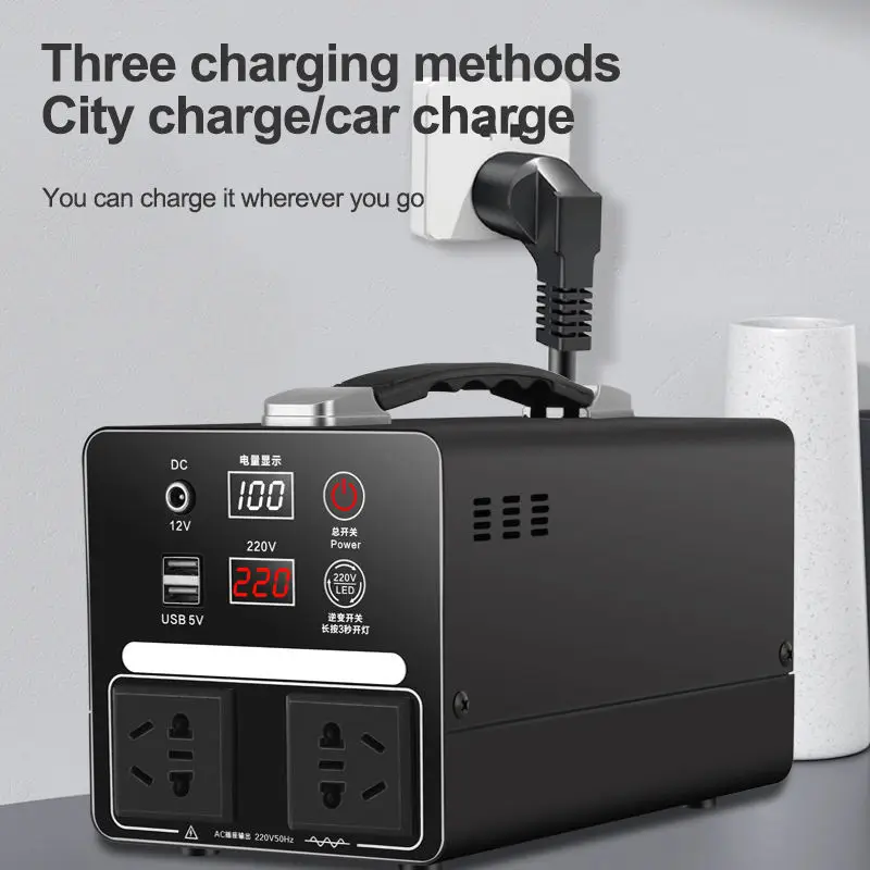 220V Portable Home Power Station for Self-Driving, Camping, and Live Streaming with Outdoor Power Supply Equipment