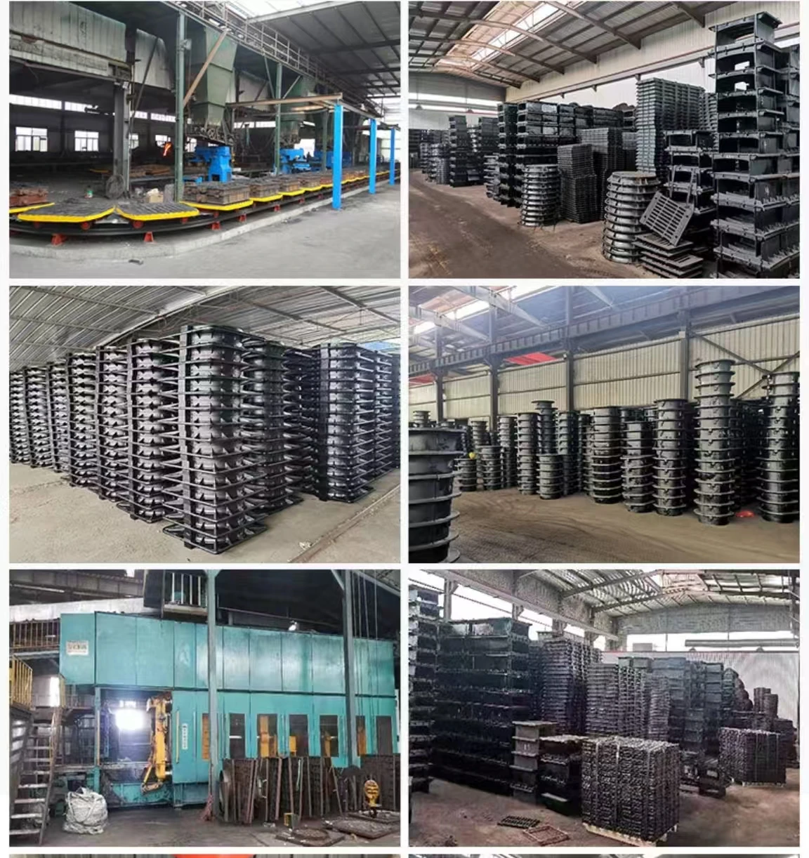 En124 D400 600*700 60*70 Ductile Iron Manhole Cover C250 Square Customized Size Ductile Iron Cast Manhole Cover