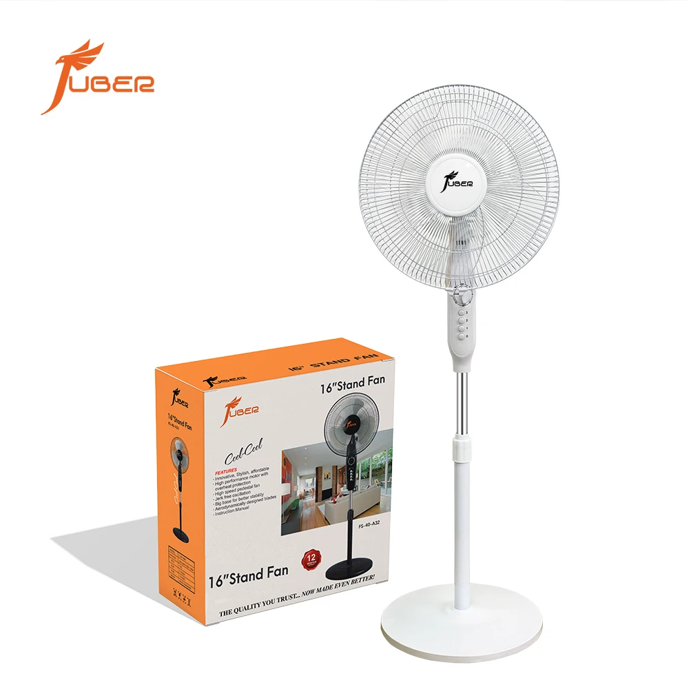 Electric Household Floor Remote Fan 16 inches 8 speed Silent Wind Fan with 5 blades Standing Fan with remote control