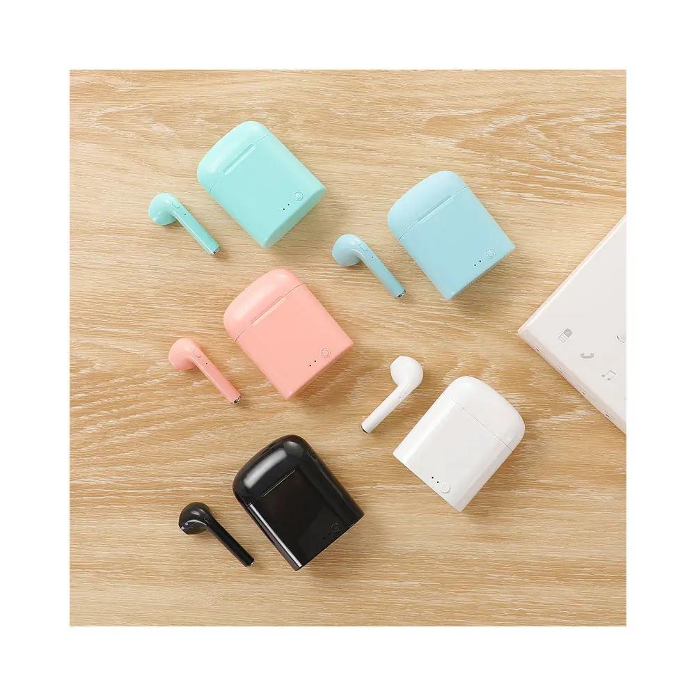 
i7 Mini TWS With Charger Box and Mic Colorful Headphone Wireless Headphones Wireless Earbuds i7 TWS Mini 