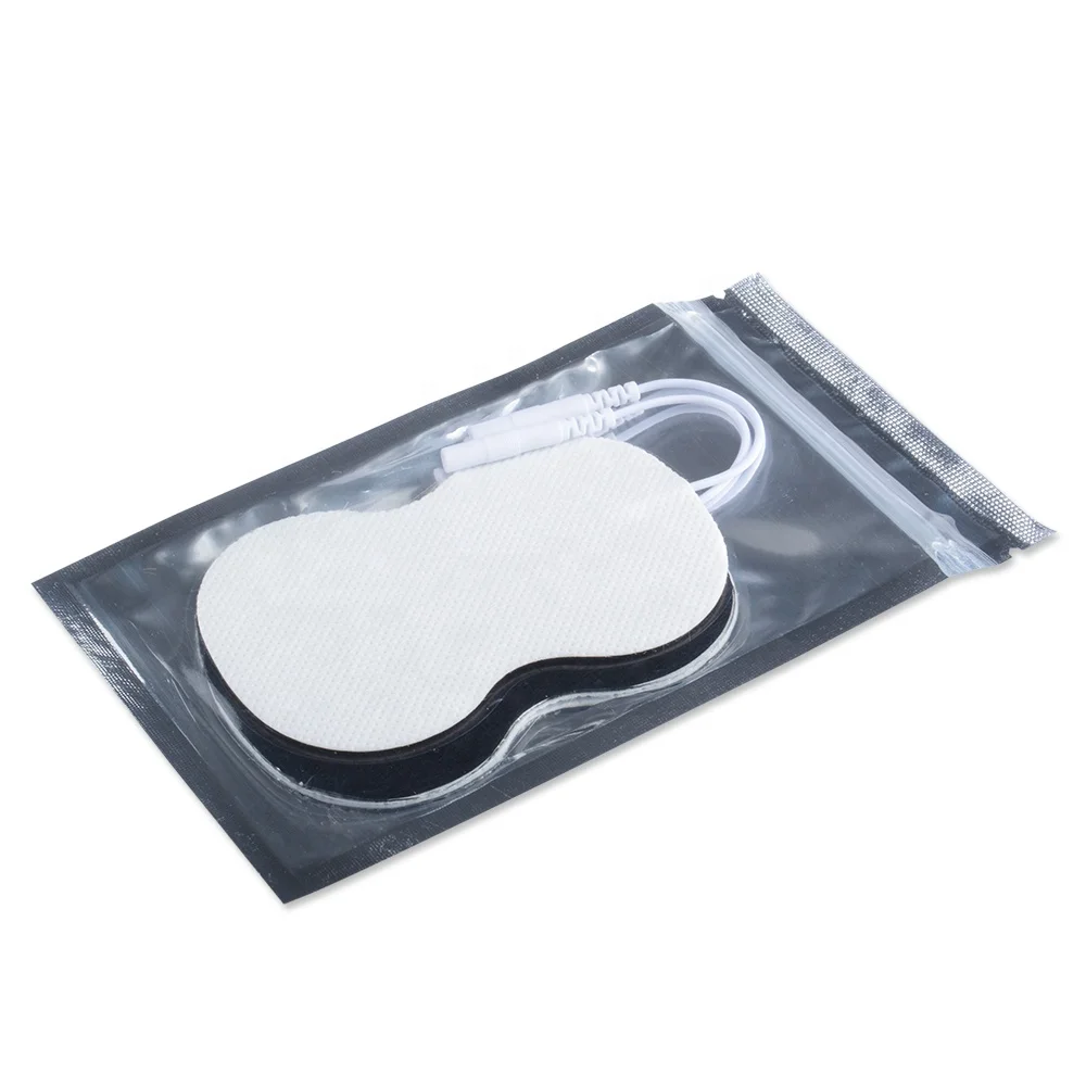 Reusable Self-adhesive Gel Patches Pear Shaped TENS Unit Pads For Muscle Pain Relief Body Massage Therapy Gourd Electrode Pads