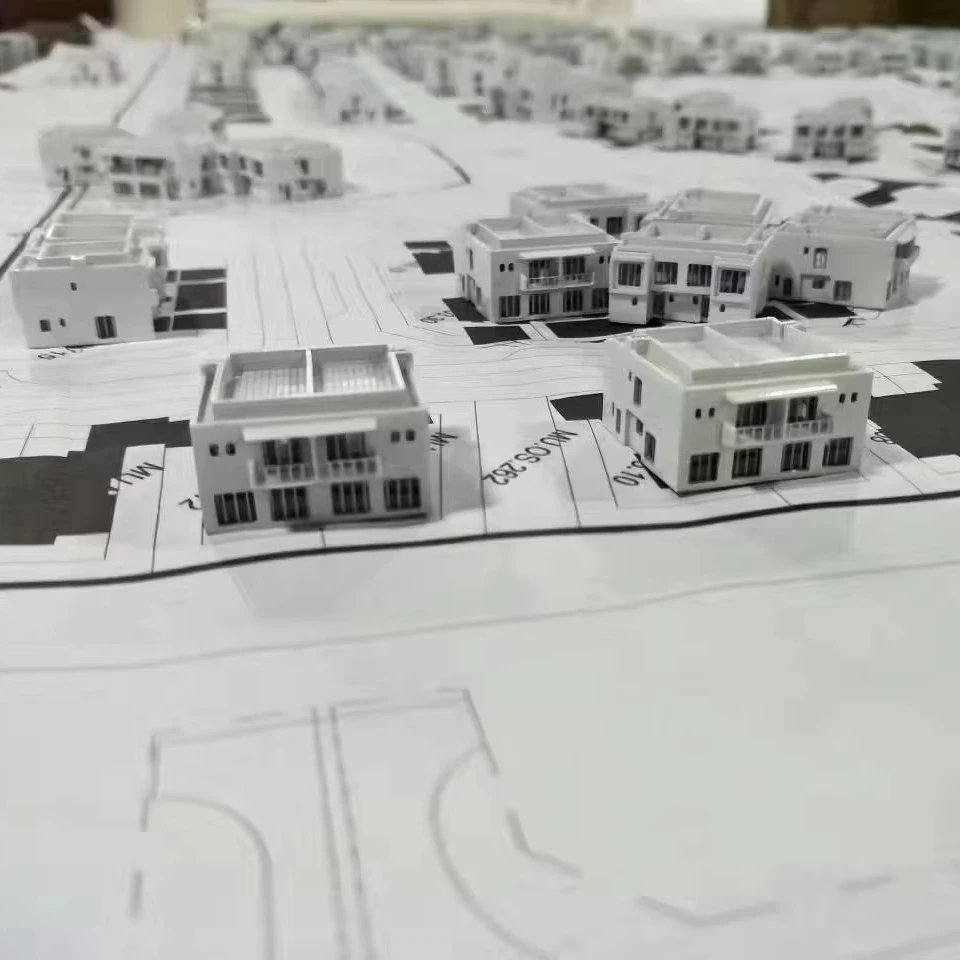 Масштабная модель строительного дома для недвижимости изготовление архитектурных моделей