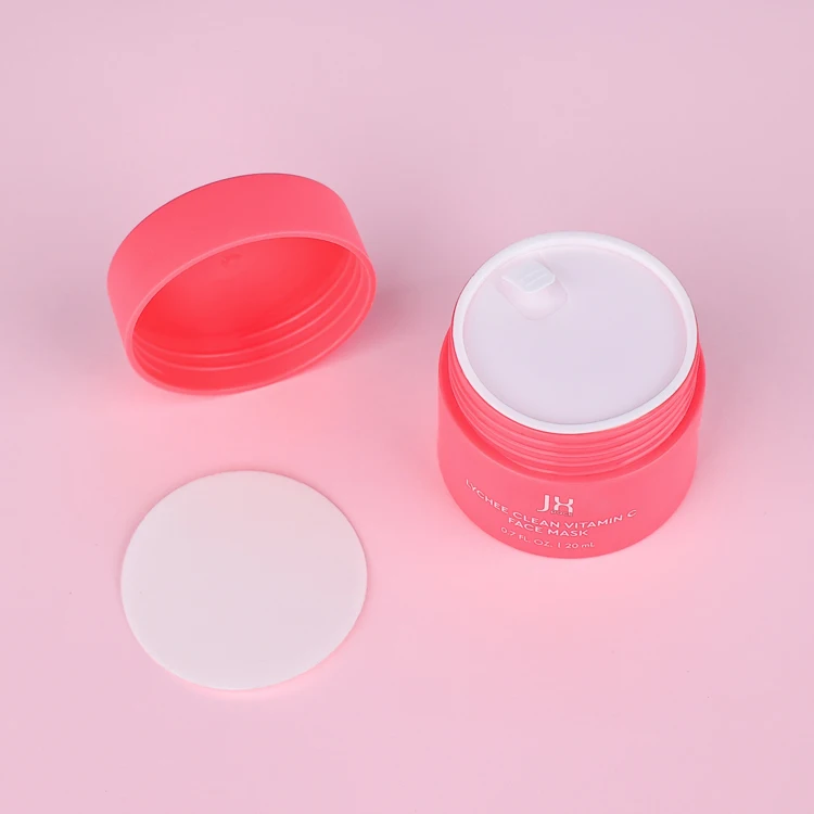 Wholesale 5 10 20 30 50 ml double wall plastic cosmetic jar empty lip scrub container face cream jar with screw lid