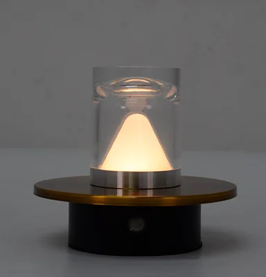 Battery Hotel Restaurant Decor Luxury Portable Touch Rechargeable Gold LED Table Lamp Cordless