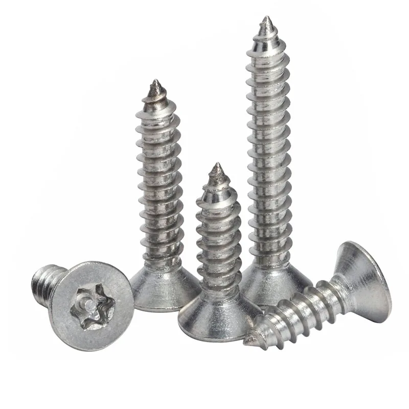M2.9-M4.8 Stainless Steel 304 Countersunk Head Torx Hexalobular Socket Anti-theft Self Tapping Screws