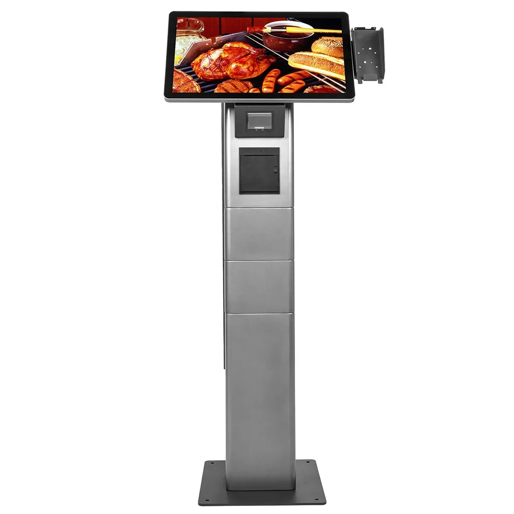 Hot selling Adjustable Screen angle All in one PC WIFI windows Self Payment Kiosks for restaurant order