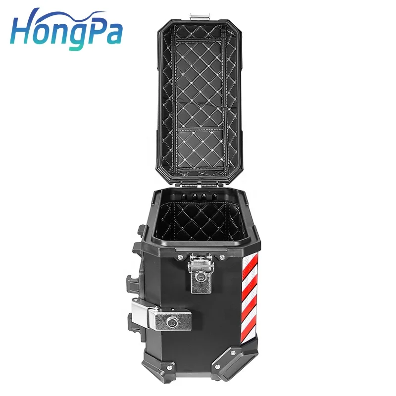 Универсальная мотоциклетная боковая коробка 36 л, алюминиевая водонепроницаемая боковая коробка для мотоцикла, верхняя коробка