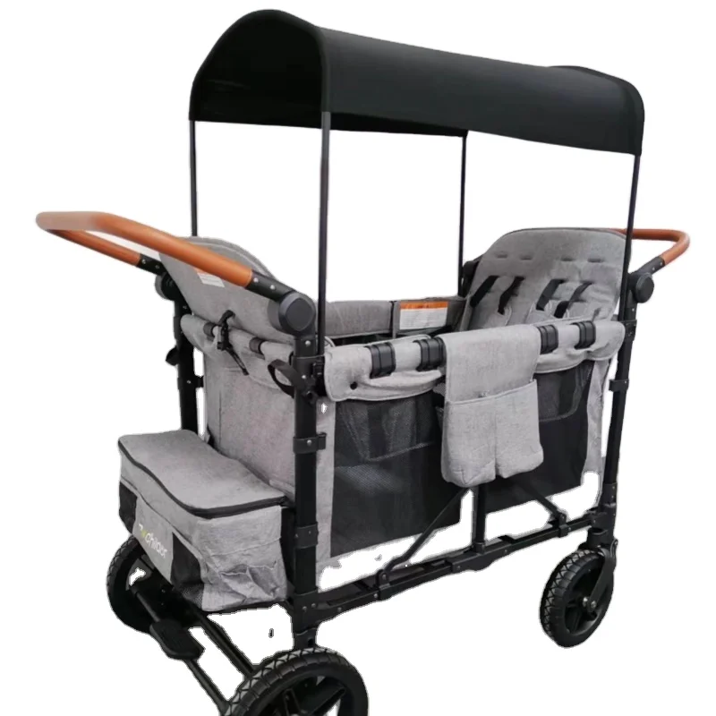Outdoor Luxury Wagon Baby Stroller for Four Seat Kids Wagon Stroller