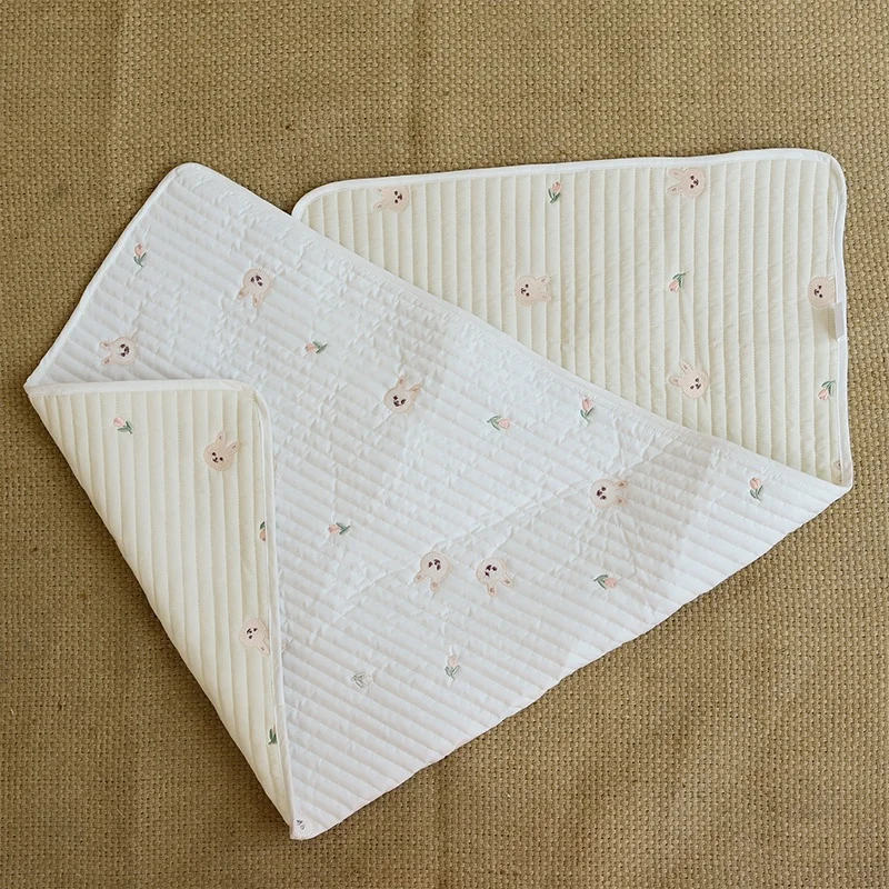 Hot Sales Foldable Reusable Durable Natural Cotton Baby Changing Pad