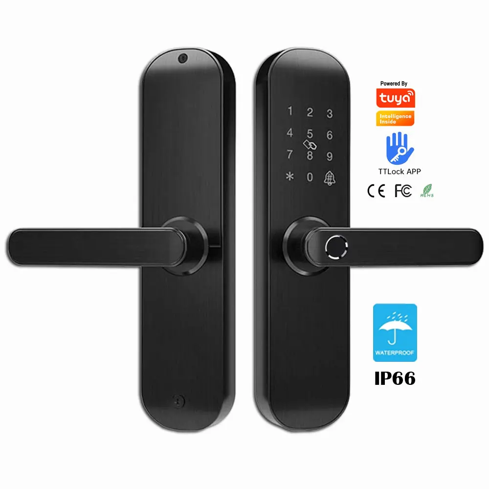 TTLOCK APP Smart Door Lock Wholesale Price Security Rfid Digital Tuya BLE/WIFI Remote Control Fingerprint Smart Lock