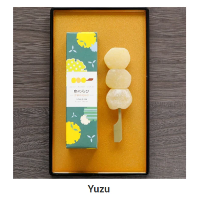 Children sweet gooey warabi mochi  grain rice cake snack daifuku mochi food