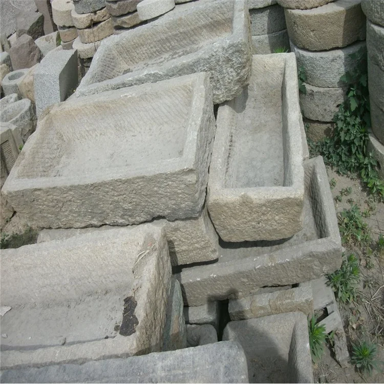 big rectangular water trough antique stone trough
