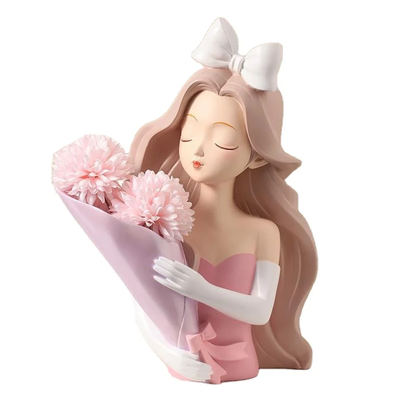 Soft outfit Alice girl art vase decoration creative living room dining table porch TV cabinet household flower arrangement decor