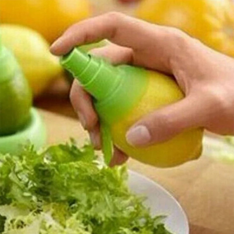 Manual Lemon Juicer Kitchen Gadget Lemon Sprayer Orange Juice Citrus Green Fruit Juicer
