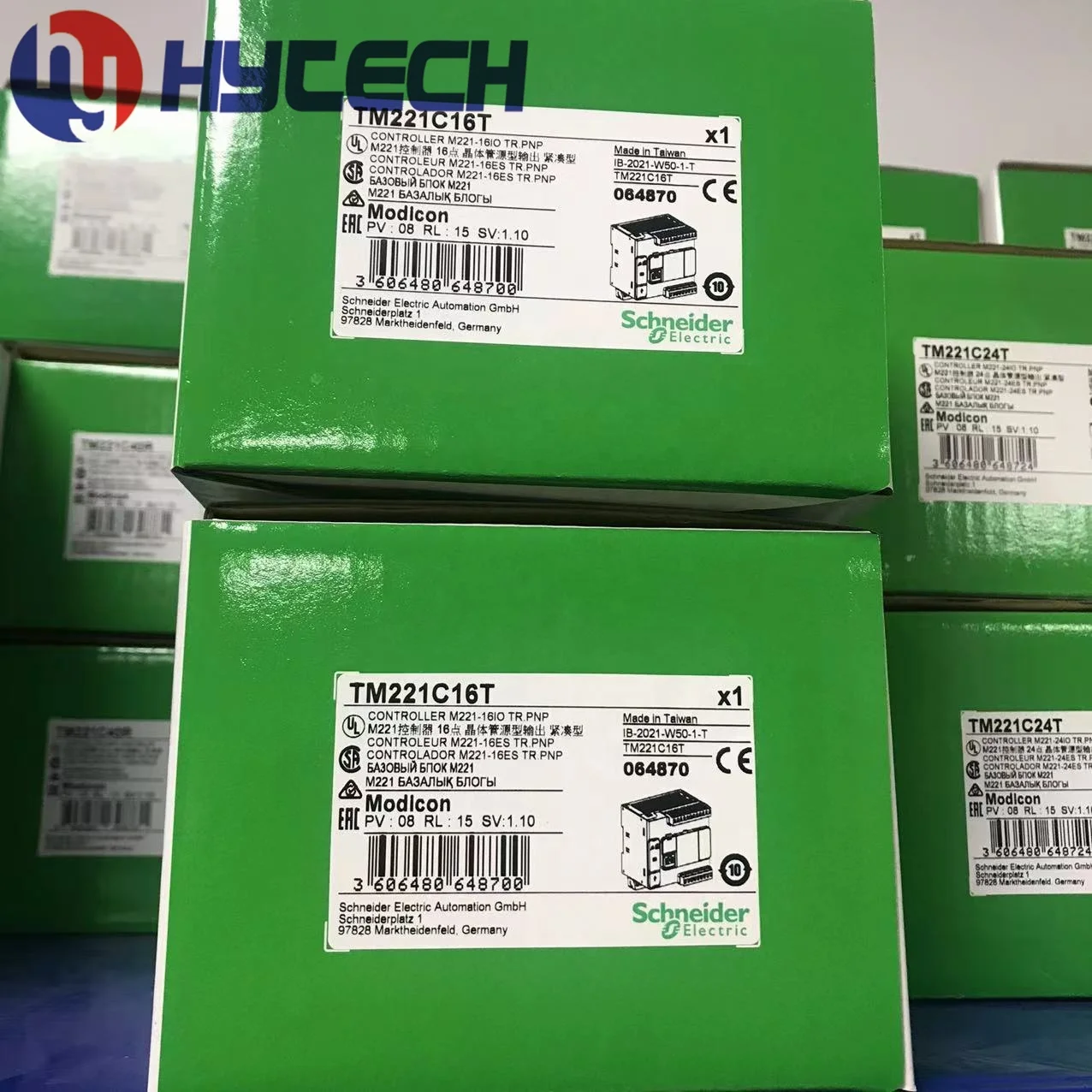 HYTECH Schneider-фирменный интегрированный логический контроллер Modicon M218 PLC 220V AC 16 I/O TM218LDA16DRN