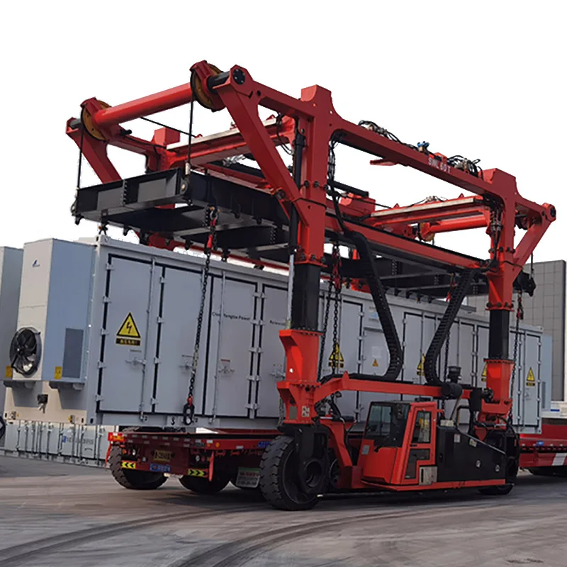 150 ton 4 wheel hook lift container straddle carrier for sale