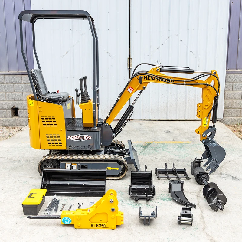 HENGWANG Factory Price Small Mini Digger Bagger 1ton 2ton Excavator  Mini Pelle Crawler Mini Excavator With Epa Ce Euro 5