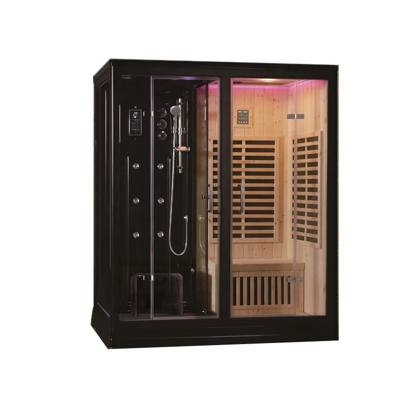 two persons Far infrared  sauna hammam wet steam turkish vapor bath massage shower room