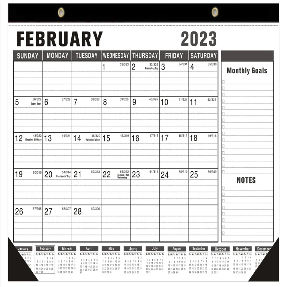 Custom Design Big Size Advent Christmas Wall Calendars Tear Off Desk Pad Calendar