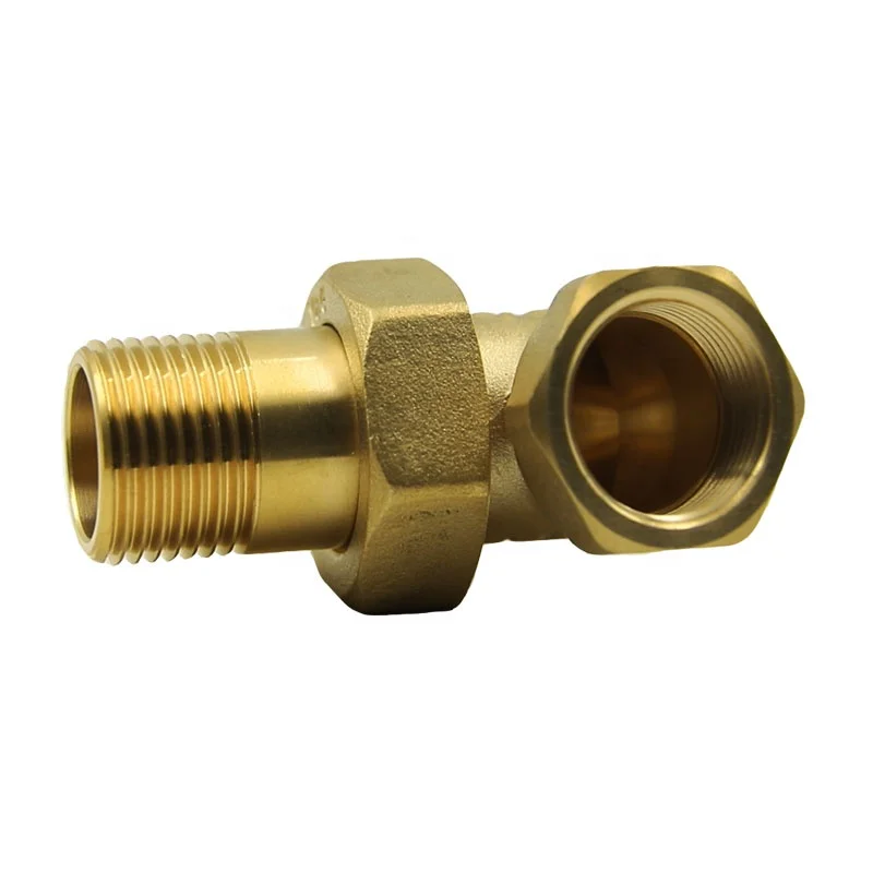 High quality sand blaster O-ring seal forged brass union elbow fitting