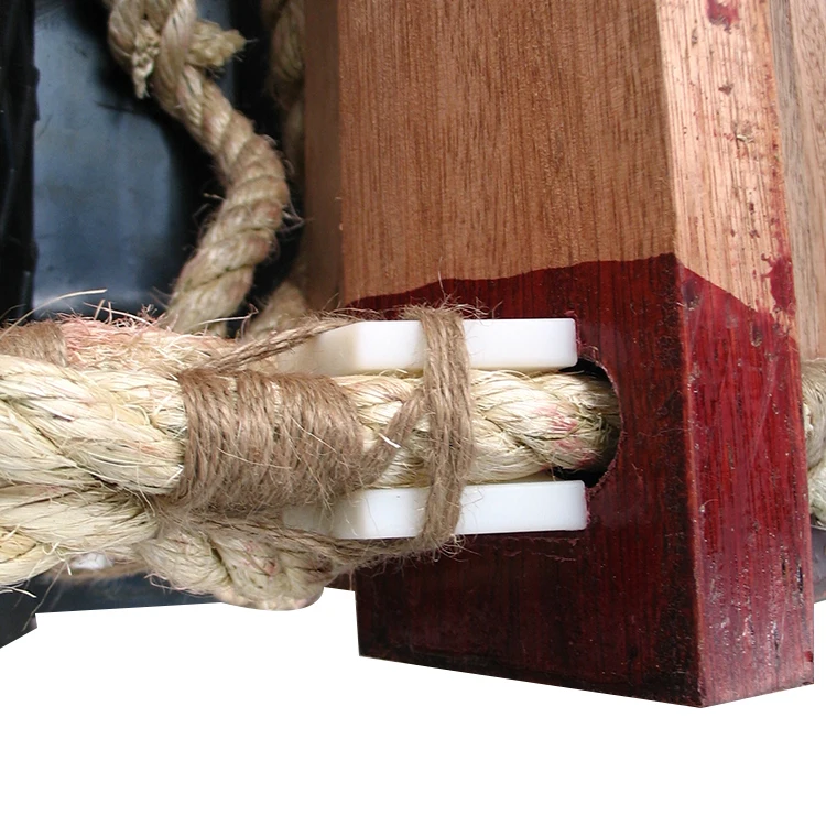 Solas approved 6m marine rope embarkation ladder with wooden steps