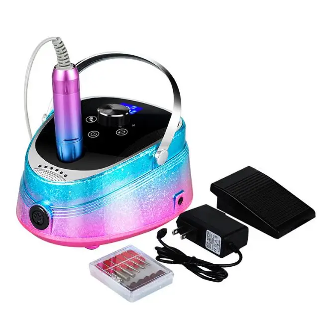 2021 Top Quality 35000rpm Electric Automatic Manicure And Pedicure Machine Acrylic Salon Nail Drill Bits Set