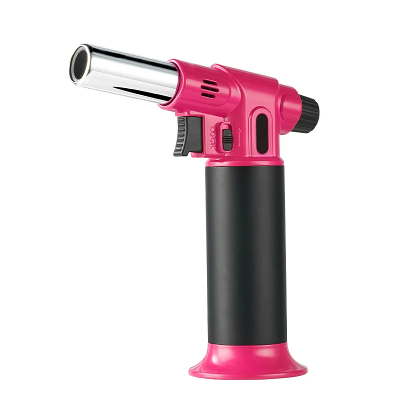 Wildcamp windproof blow torch lighter refillable kitchen bbq lighter candle gas lighter