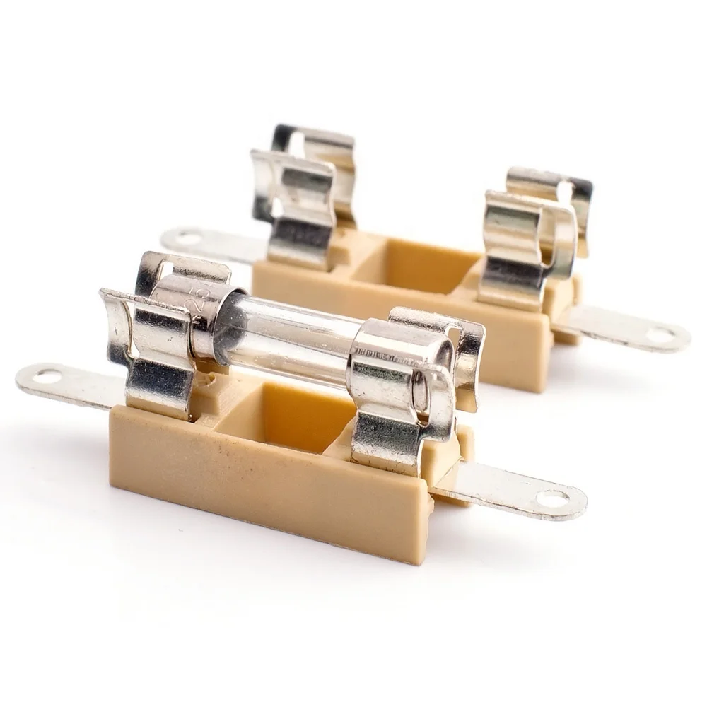 5X20mm 6.3A 250V H3-10A керамический плавкий предохранитель печатной платы Держатель Предохранителя