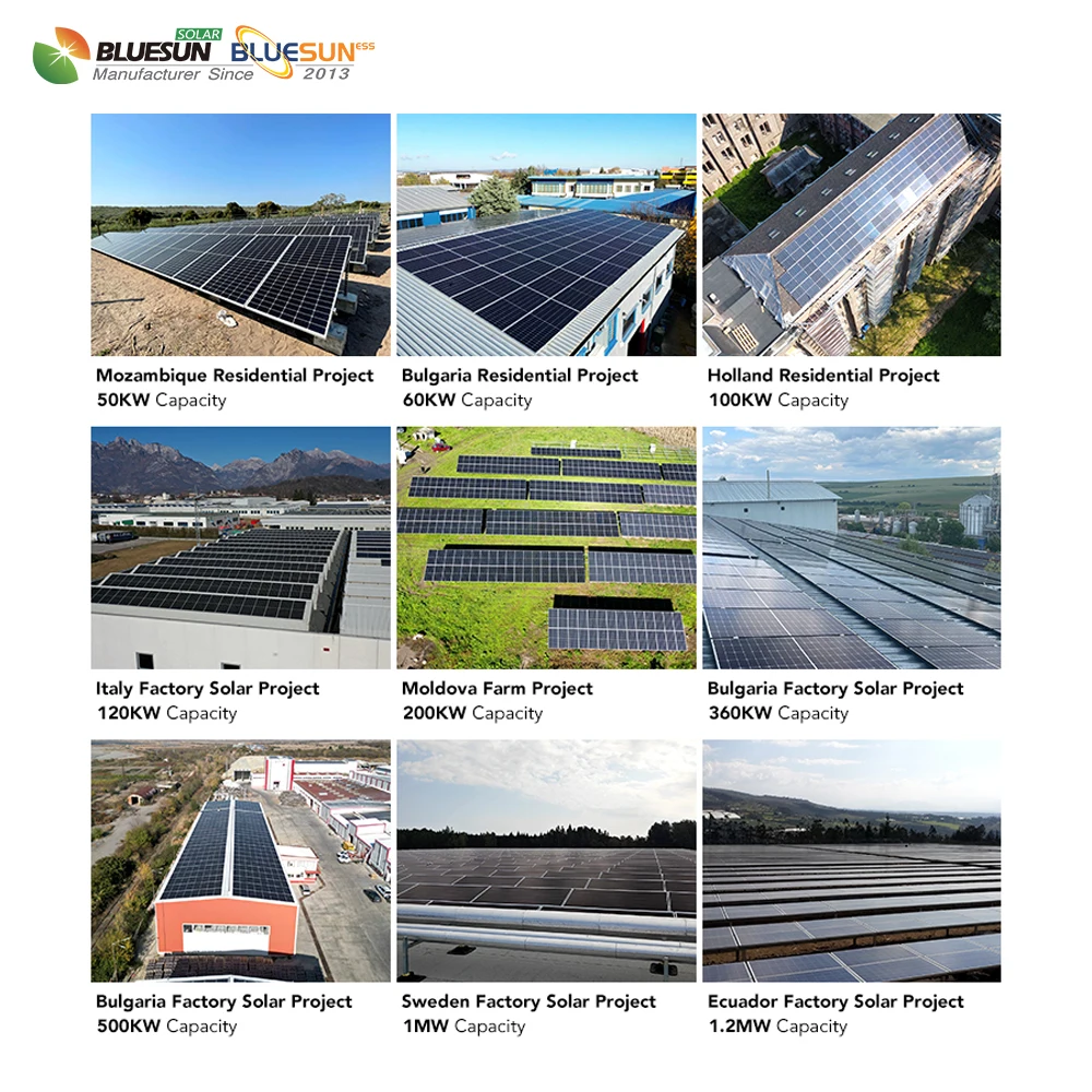 Bluesun Hybrid Solar Energy System 5Kw 10Kw 15Kw 20Kw 30Kw Complete Off Grid Solar Energy Storage Power Systems For Home