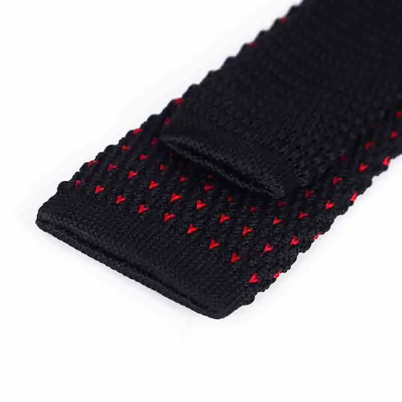 Factory supplies elegant party accessories embroidered 5.5cm skinny woven knitted polyester dot neckties for men