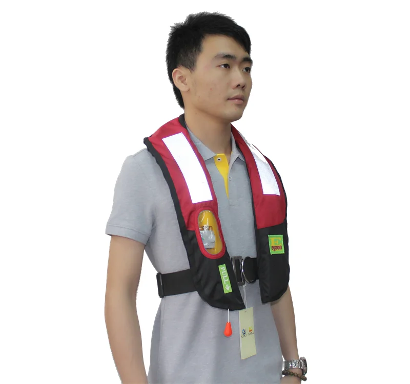 Promotions professinal 150N automatic and manual with light weight sea fishing inflatable life jacket