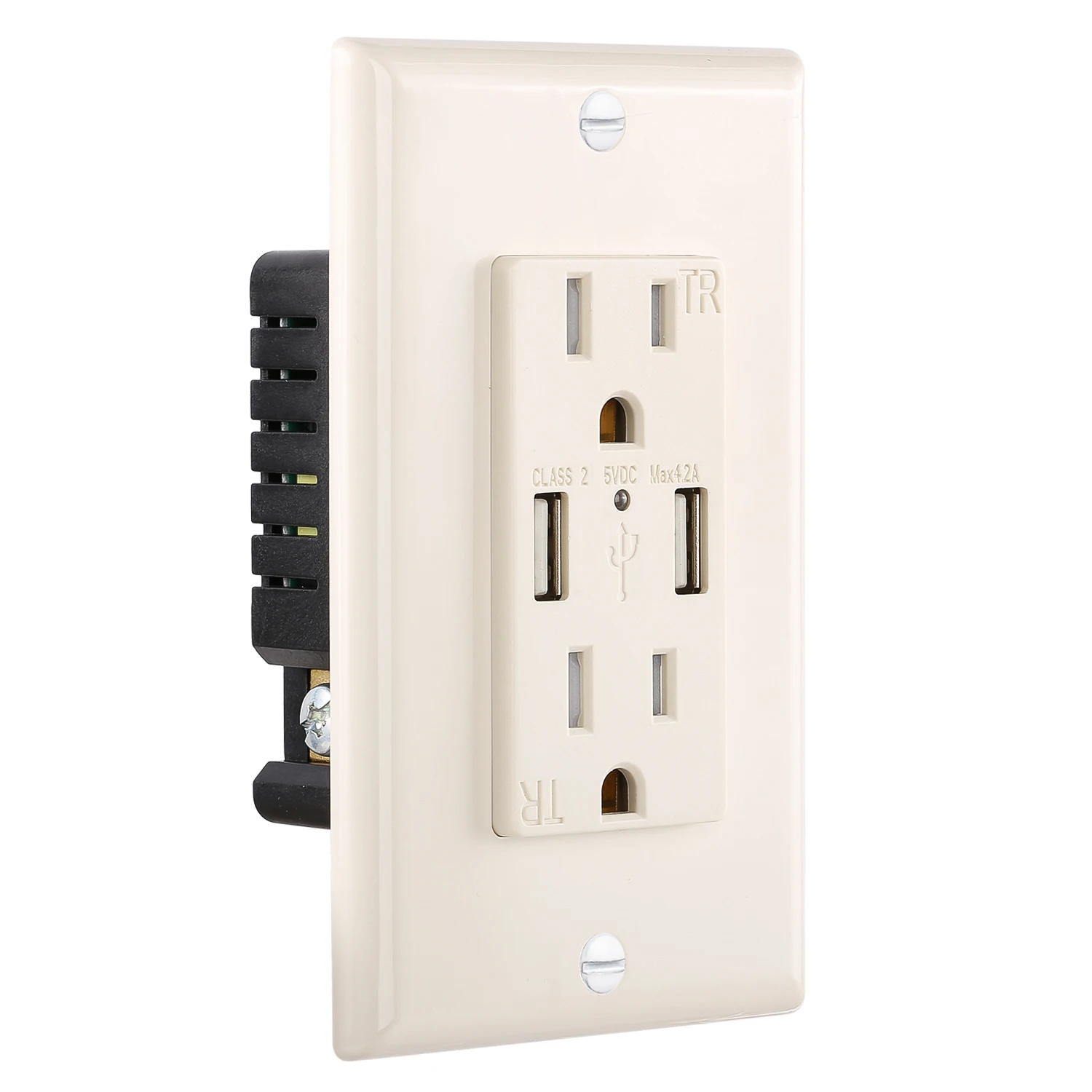 1 Year Guarantee American Wall Socket 125V Nema Duplex Receptacle Outlet 15 Amp