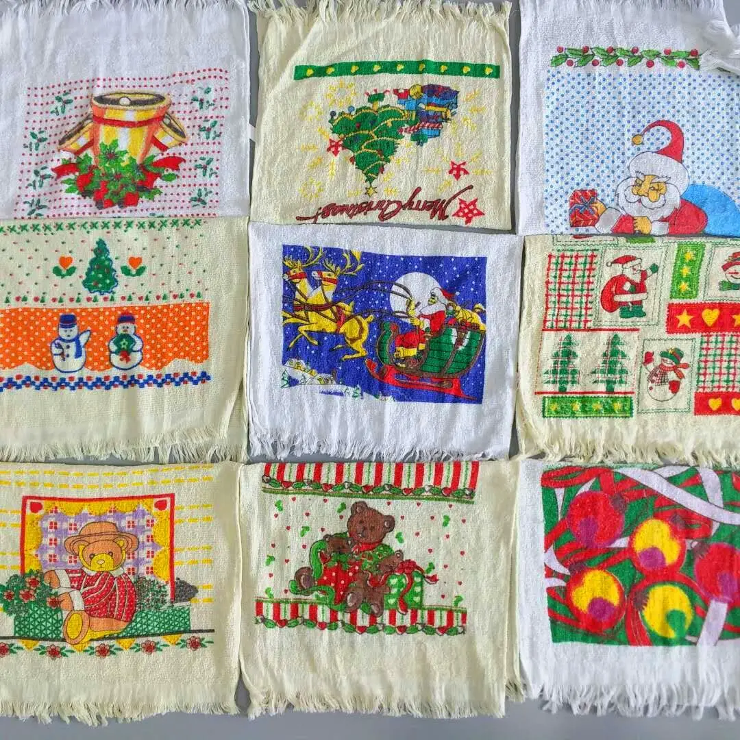 Factory wholesale India Christmas High Quality Cheap cotton tea towels