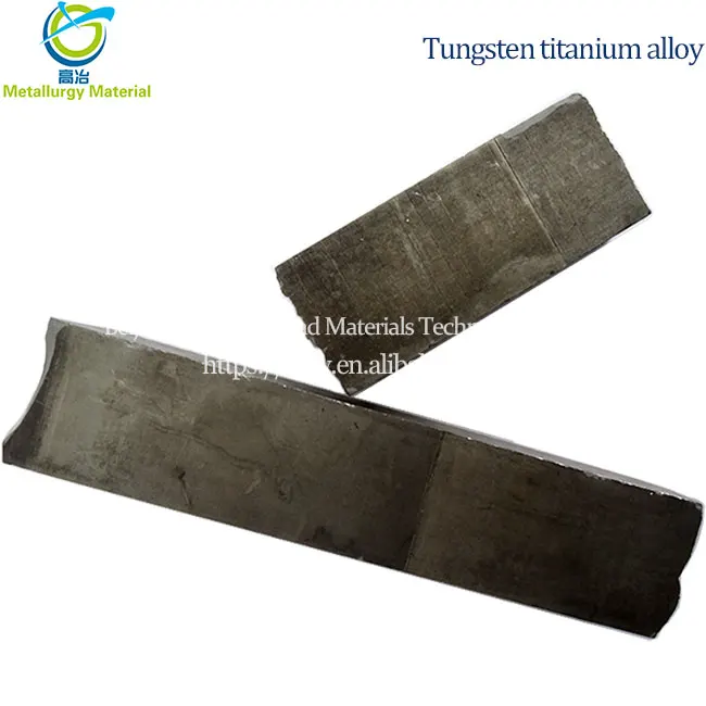 Tungsten titanium alloy high purity tungsten titanium block multi specification tungsten titanium block in stock