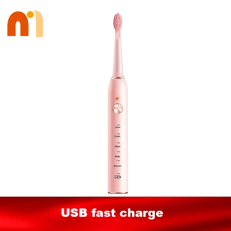Irrigator Rechargeable Electric Toothbrush 5 Personalized Modes Deep Cleaning Wireless Electric Toothbrushes for Adults