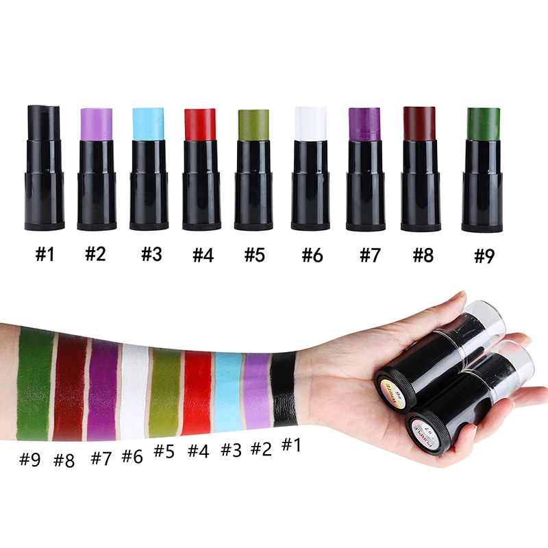 Custom Color Waterproof Paint Sticks for Face Decoration Halloween Body Painting Stick Cosmetic Oil Paint