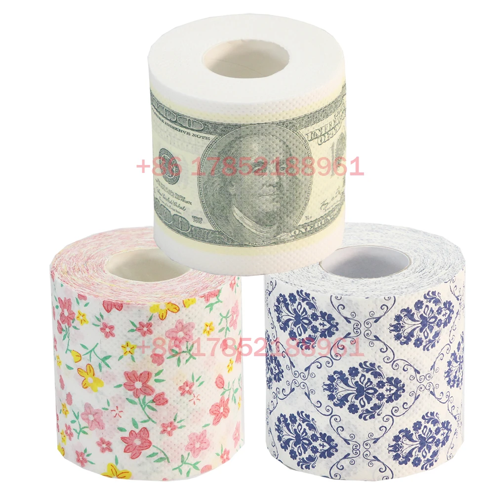 Customizable custom design printed christmas print toilet paper with print