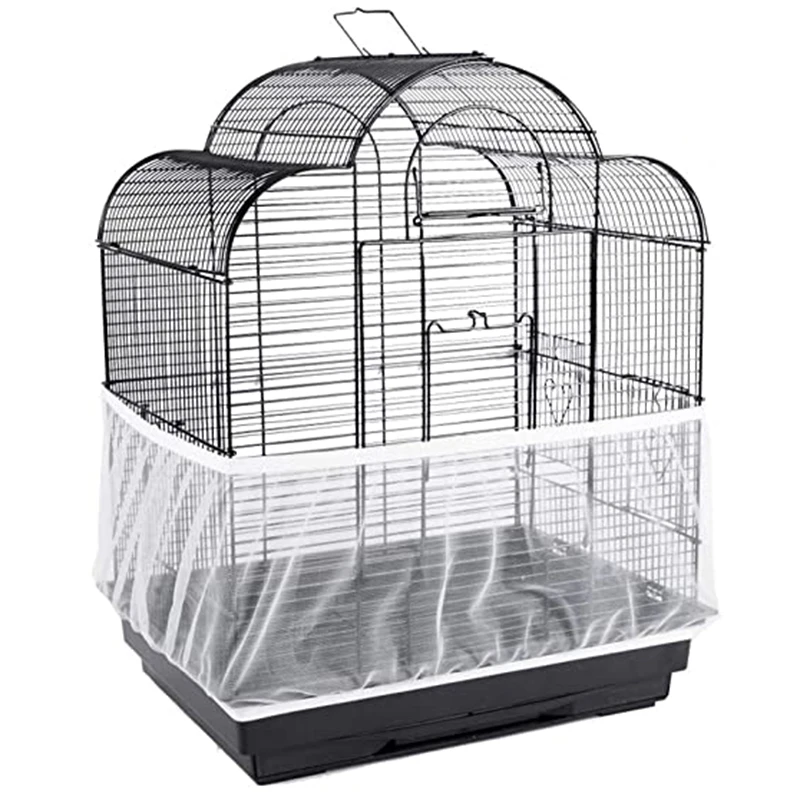 Nylon Mesh Seed Catcher Birdcage accessories Special Cover Anti-sprinkle Mesh Bird Cage Cover