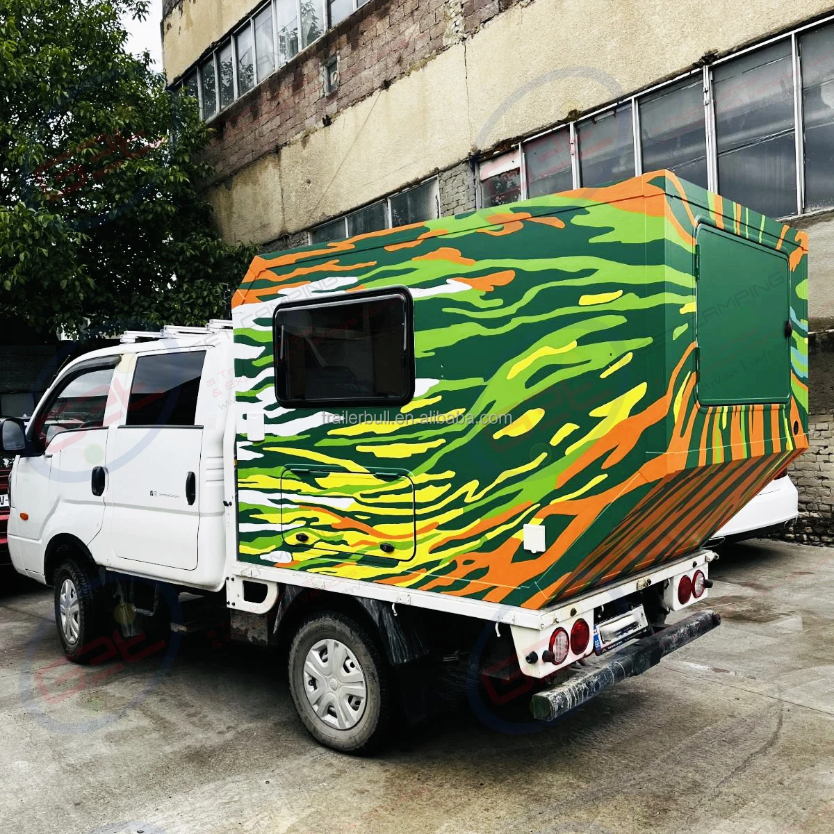 KIA K2700 7,7 фута грузовик для автодома, кемпер, коробка, самоподдерживающая FRP изоляционная RV, прицеп для кемпинга и путешествий, товары для самостоятельного производства