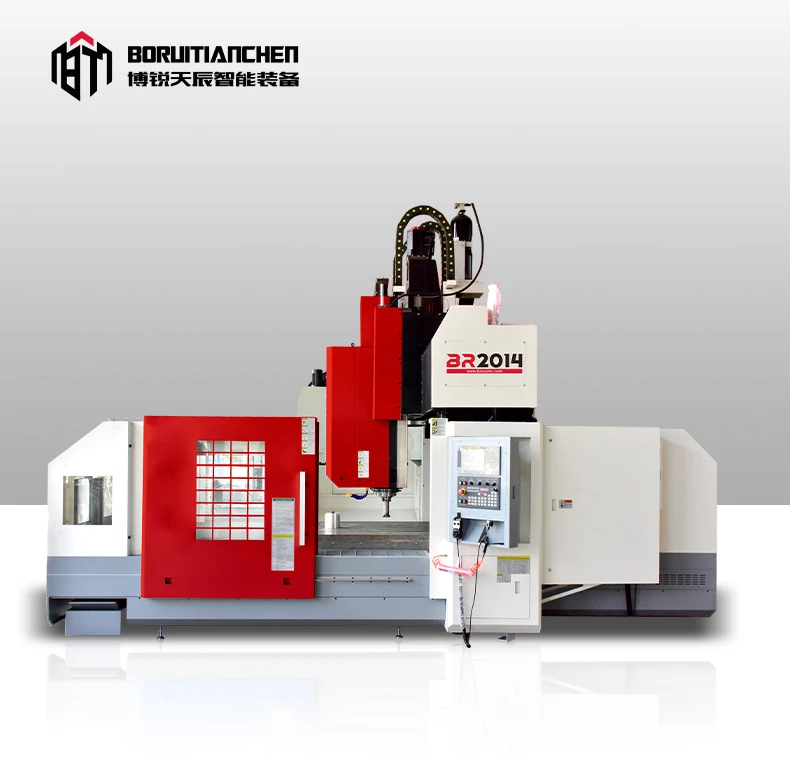 BR2014 Automatic Tool Change CNC Milling Machine 3-axis CNC Gantry Milling Machine Engine New New Product 2020 Single 15 24 0.01