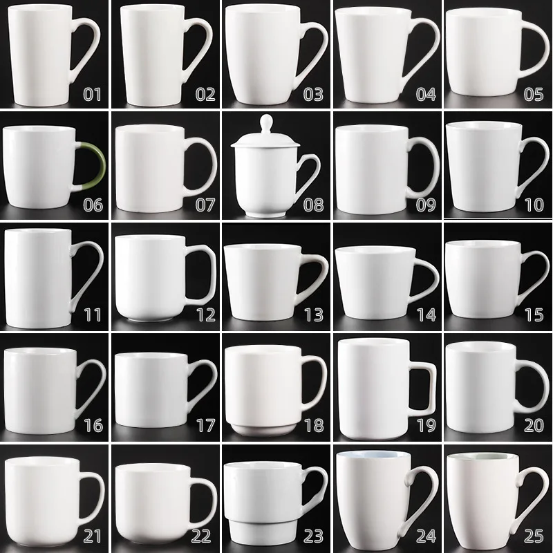 Wholesale creative gifts cheap printed sublimation porcelain ceramic coffee cup mug