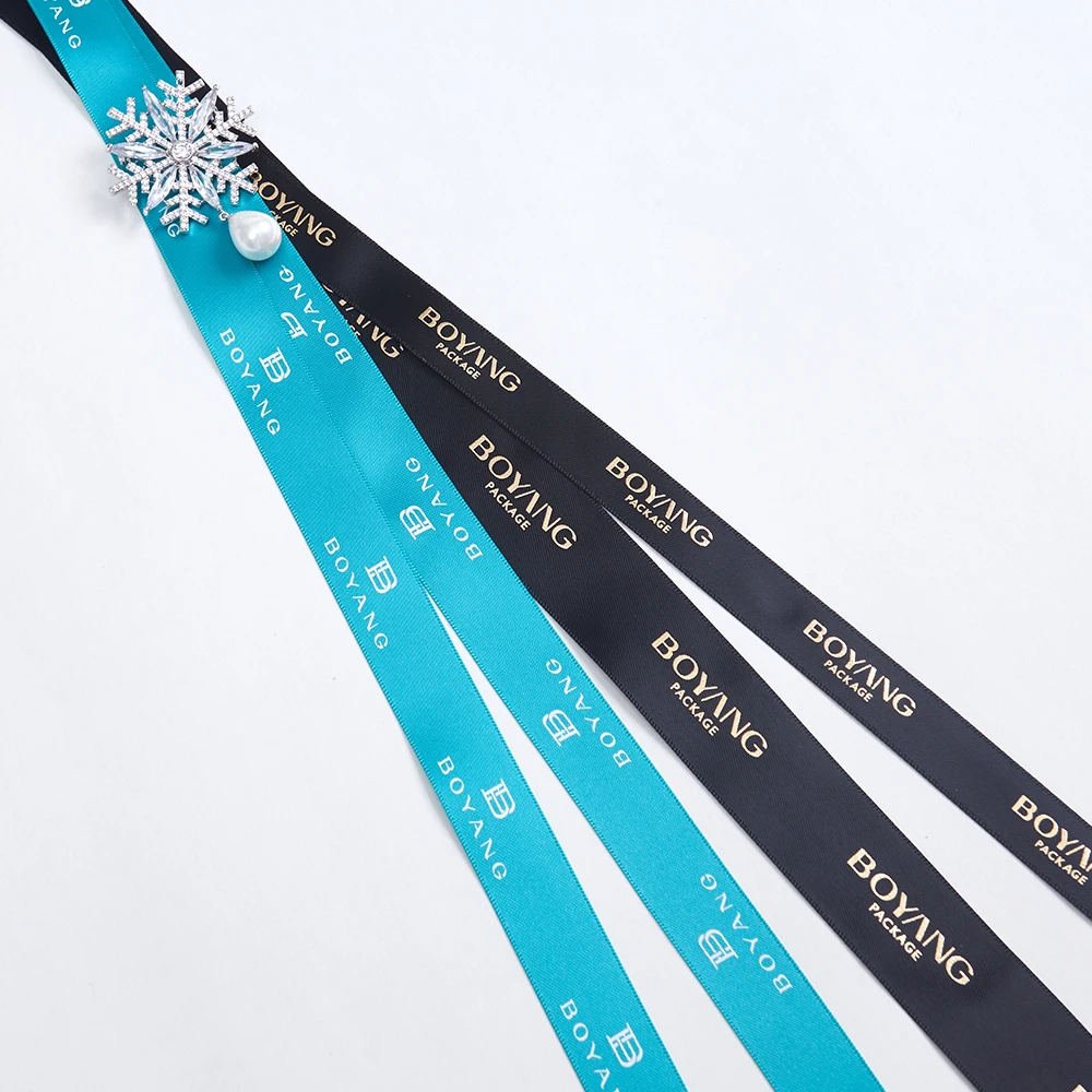 Оптовая продажа с фабрики Boyang, персонализированная двухсторонняя лента из 100% полиэстера