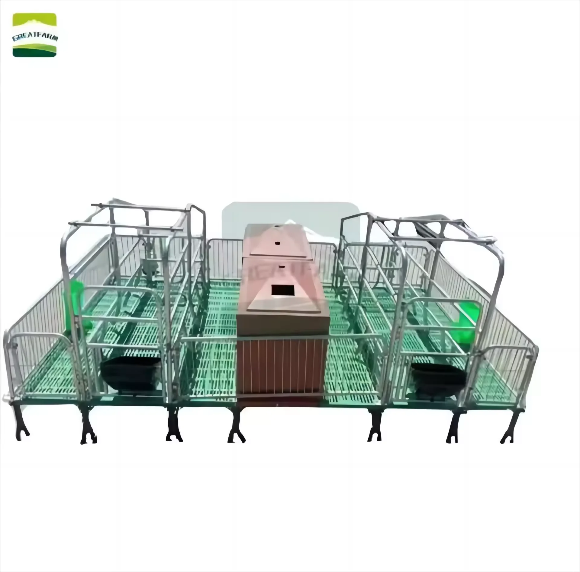 Cast Iron Pig Breeding Pen Equipment Farm Fencing Stall for Sow Farrowing Made of Steel Plastic and PP Animal Cages