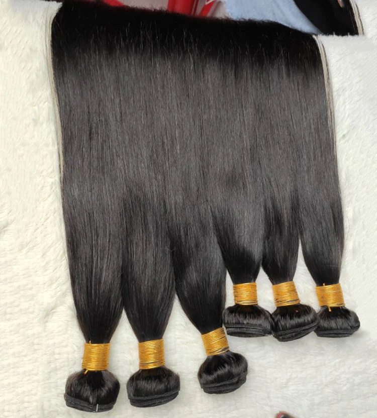 Wholesale 8A Grade Super Double Weft Peruvian Human Hair Bundles Extensions Virgin Straight Hair