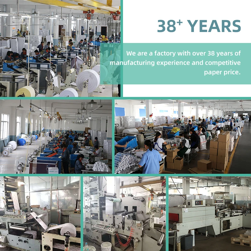 Thermal Paper Suppliers 55gsm 57mm 58mm 80mm  3 18 57 x 40 13Core BPA Free Thermal Paper Roll