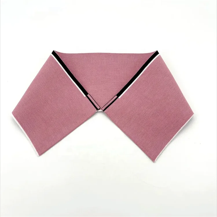 High quality OEM/ODM flat weave collar jacquard knitting ribbed Collar for garment