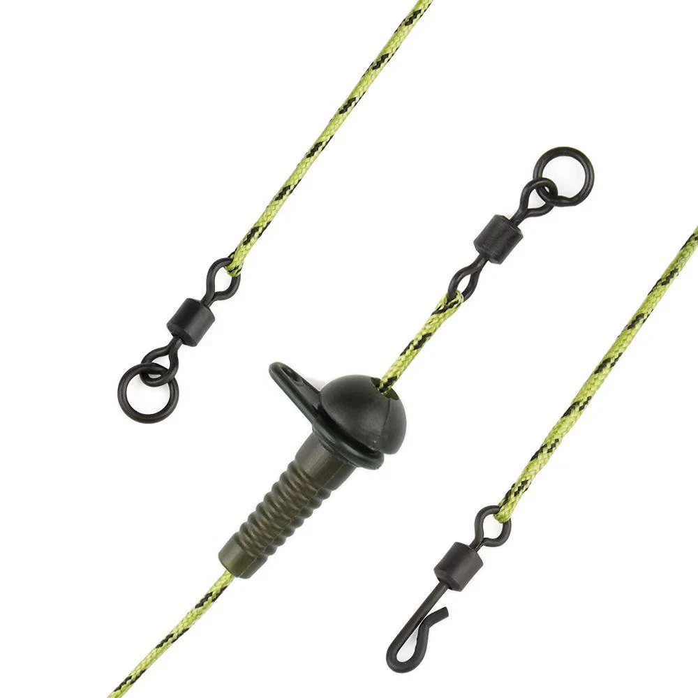 Lead Core Swivel With Rings Quick Change Ready Leadcore for Carp Fishing