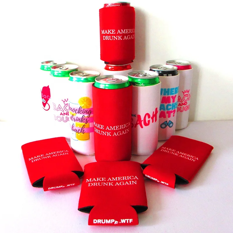 12OZ 330 355ml Neoprene POCKET COOLIE FOR SLIM CANS