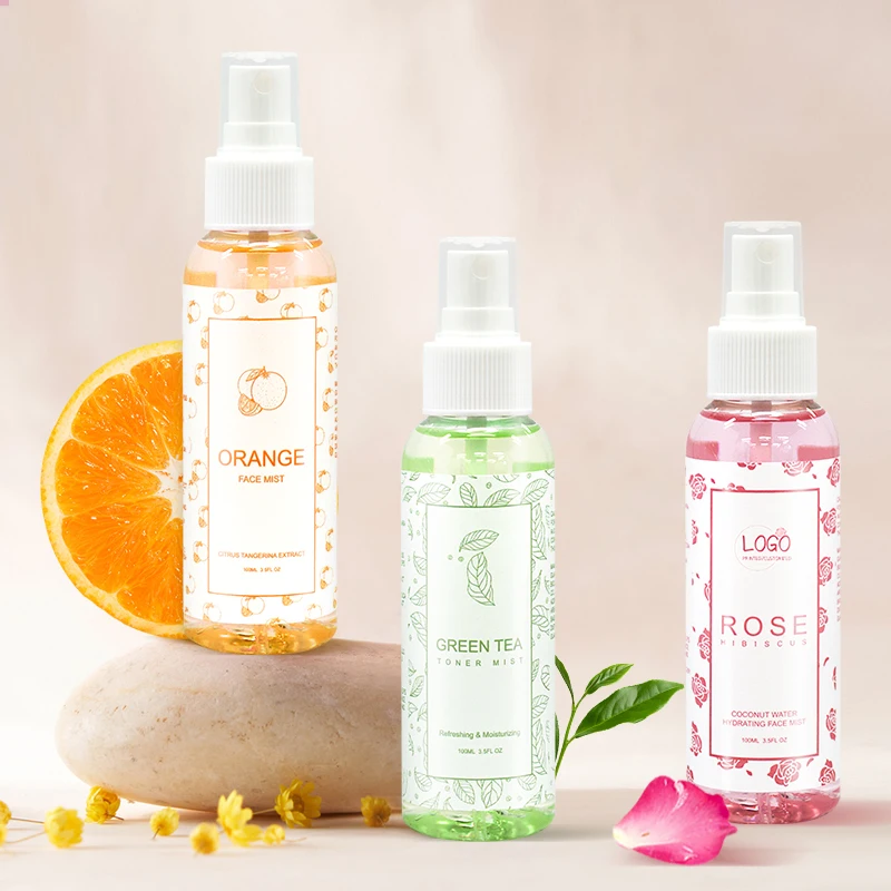 Non-Greasy Instant Hydration Organic Aloe Vera Spray Cooling after sun care green tea toner  for Sunburn Relief