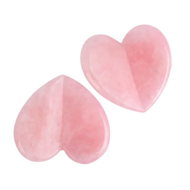 Горячая продажа розовый кварц Персиковое сердце guasha доска форма камня с лучшей ценой